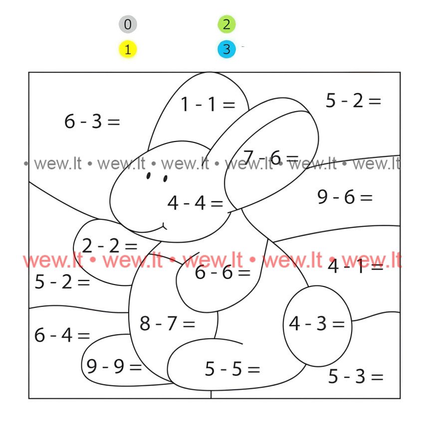 Matematikos užduotis - Zuikis matematikas