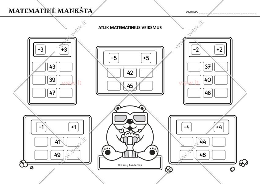 Meškiuko matematika Nr.50
