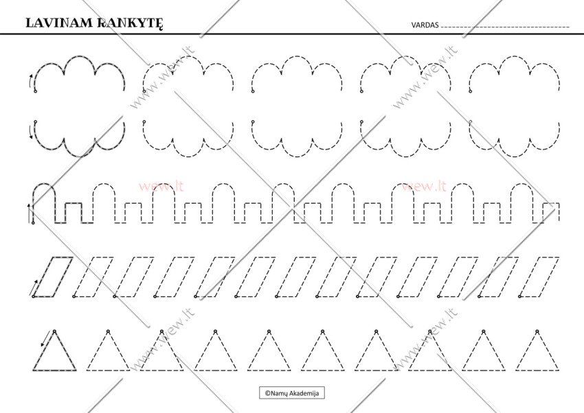Rankos lavinimas Nr.8