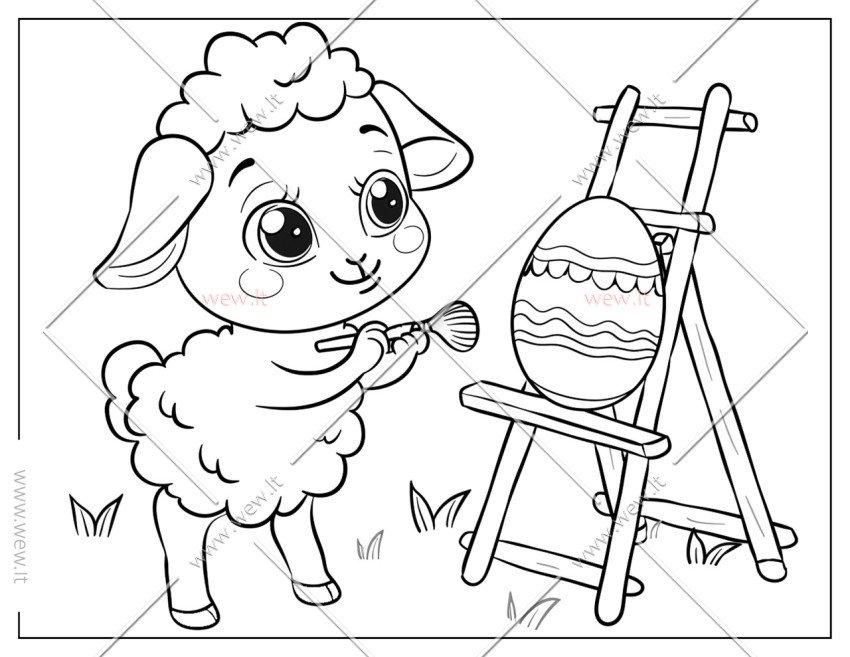 Avis margina margutį Velykoms