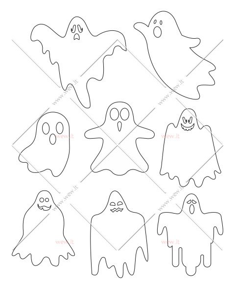 Vaiduoklių šėlsmas - karpiniai