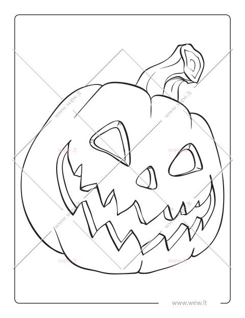 Moliūgas – Helovino karalius spalvinimui