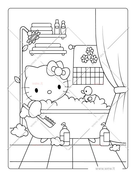 Hello Kitty vonioje