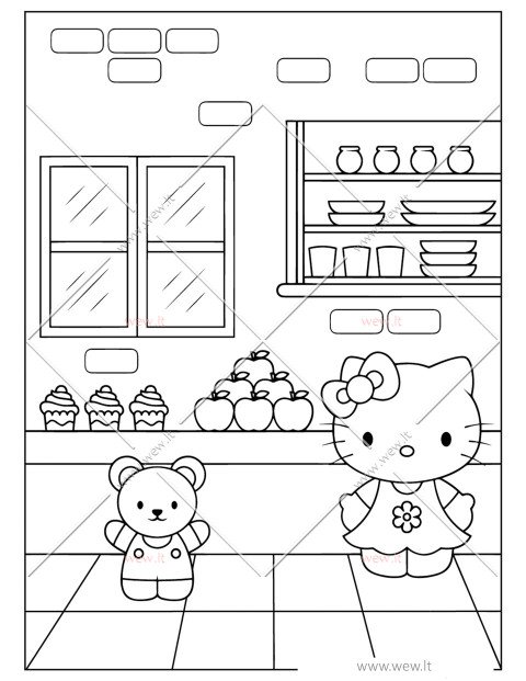 Virtuviniai nuotykiai su Hello Kitty