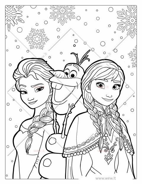 Elza, Anna ir Olaf: žiemos nuotykiai