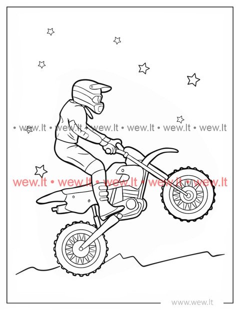 Bekelių karalius motociklininkas