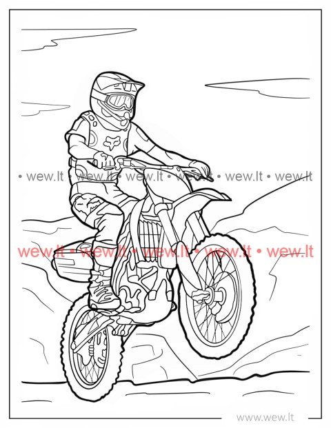 Motociklo šuolis ir motociklininkas