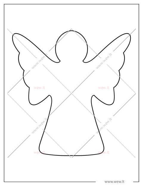 Kalėdinio angelo karpinys