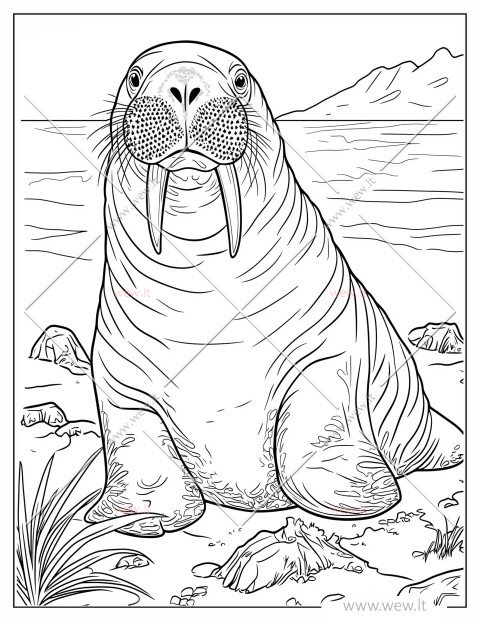 Vėplys ant kranto spalvinti