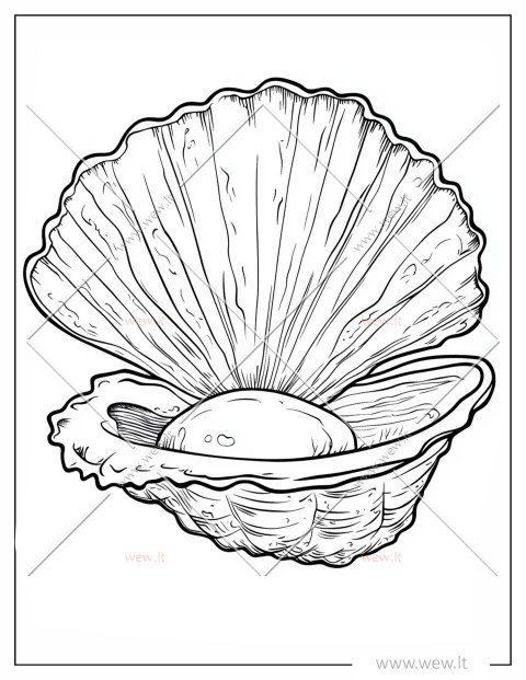 Kriauklė su deimantu spalvinimui