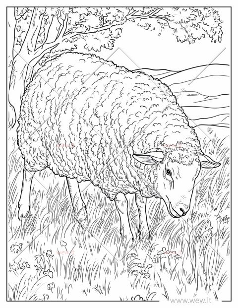 Avis ganykloje spalvinti