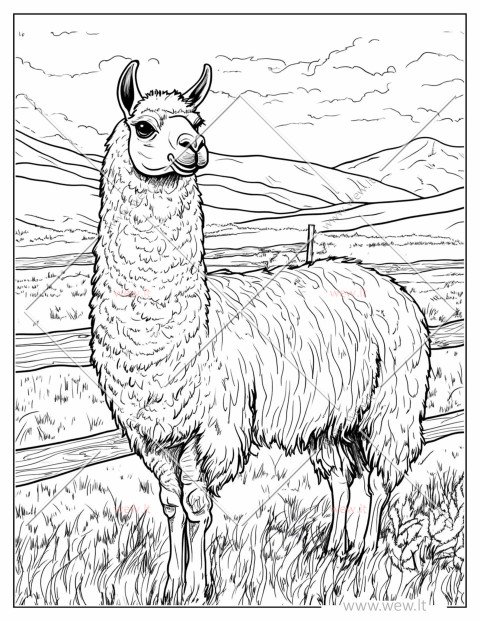 Lama pievoje spalvinti