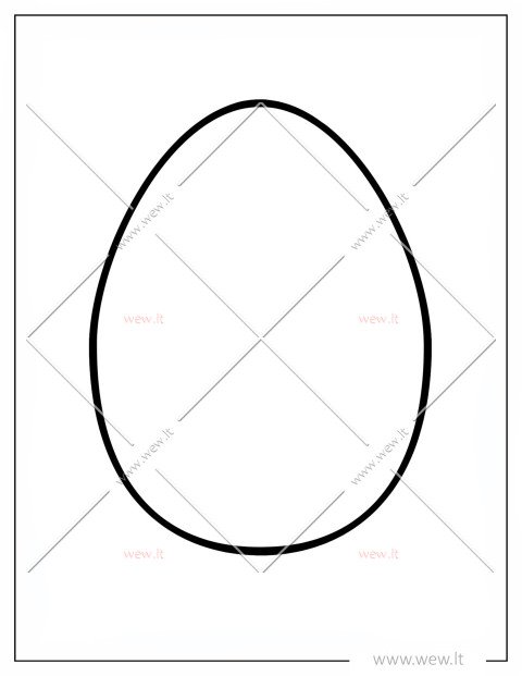 Kiaušinio šablonas iškirpti