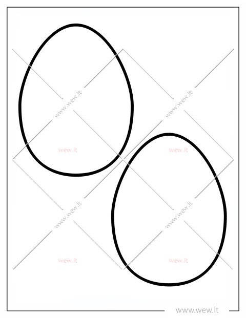 Kiaušinių šablonas iškirpti