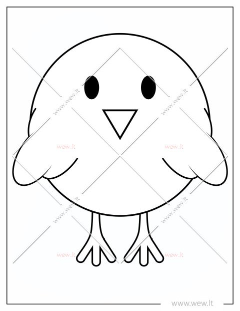 Mielas viščiukas spalvinti Velykoms