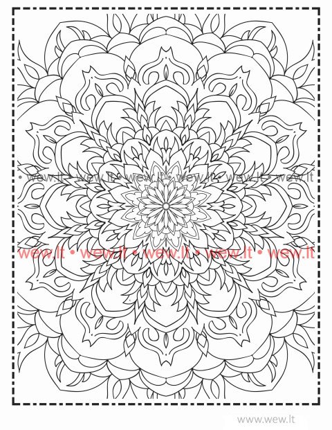 1 Mandala spalvinti