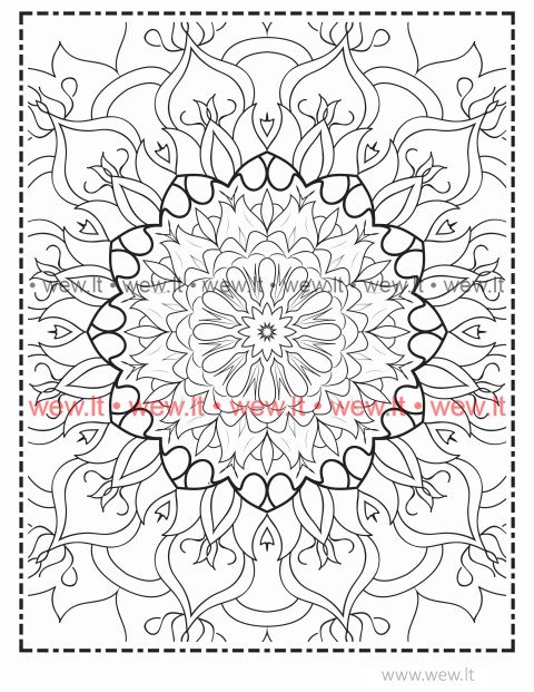5 Mandala spalvinti