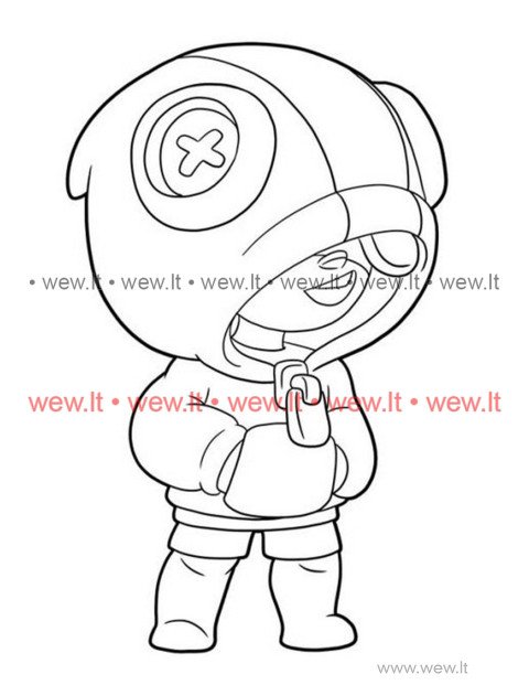 Brawl Stars Leon spalvinti