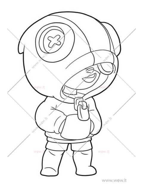 Brawl Stars Leon spalvinti