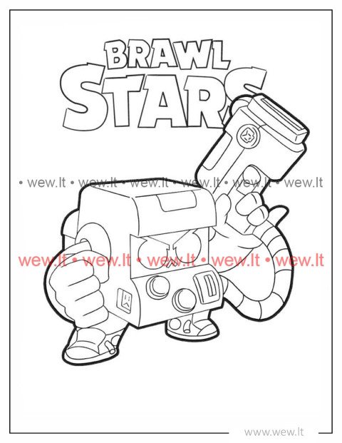 Brawl Stars 8-BIT spalvinimui