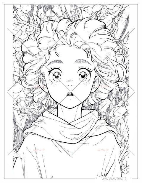 Nustebusi mergina spalvinti