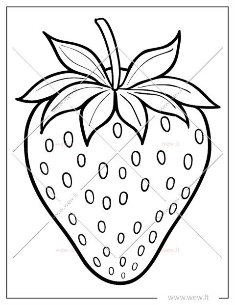 Sultinga braškė spalvinti