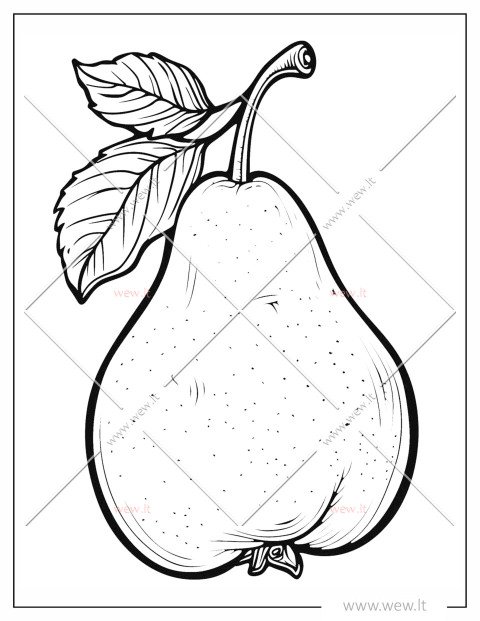 Sultinga kriaušė spalvinti