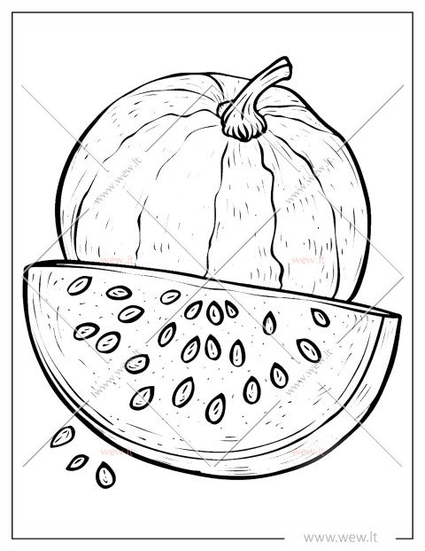 Sultingas arbūzas spalvinti