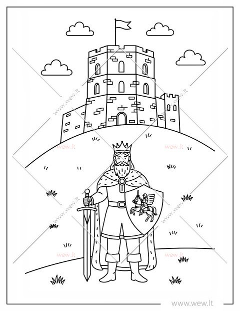 Karalius prie Gedimino pilies