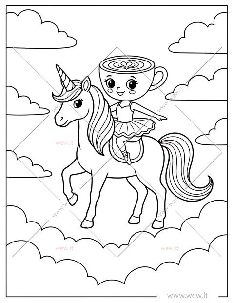 Ballerina Cappuccina jojanti ant vienaragio