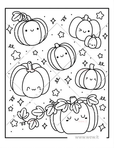 Moliūgų šventė spalvinimui