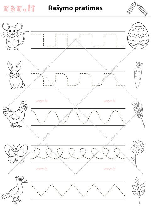 Rašymo pratimas vaikams