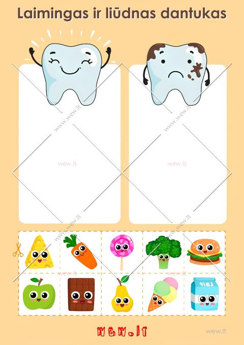 Ką valgyti, kad dantukai būtų sveiki?