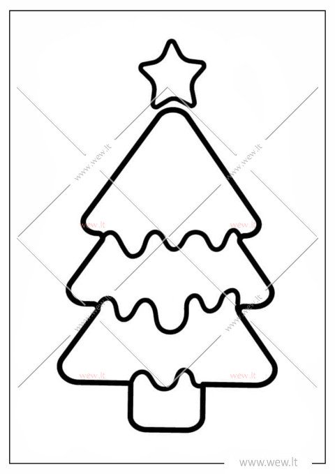 Kalėdų eglutė su žvaigžde