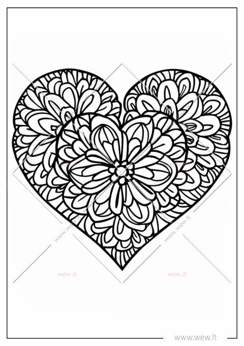Širdutė mandala