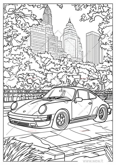 Klasikinis Porsche Niujorke