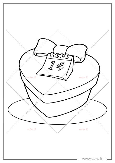 Dovanų dėžutė su širdele