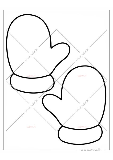 Dvi Kalėdinės pirštinės