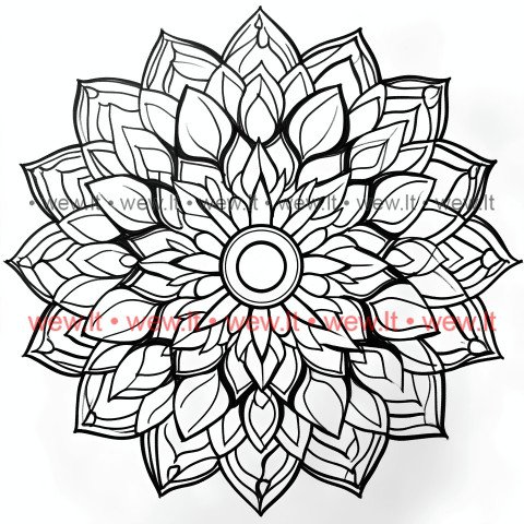 Mandala spavinimui - ramybės oazė